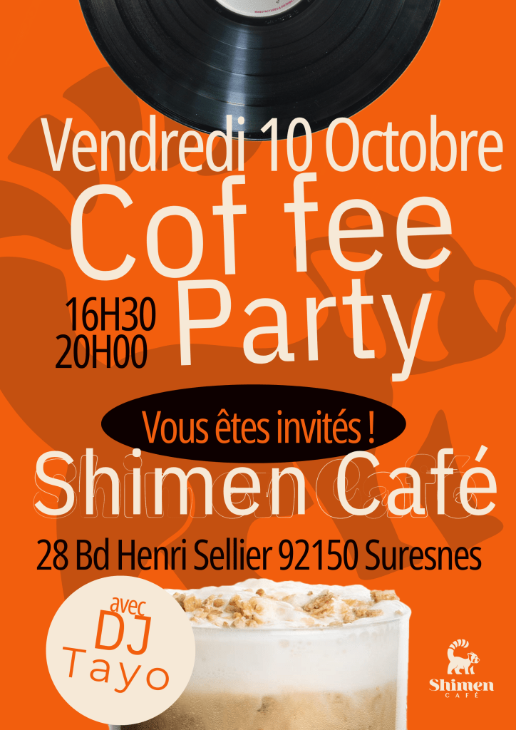 coffee party Shimen café Suresnes